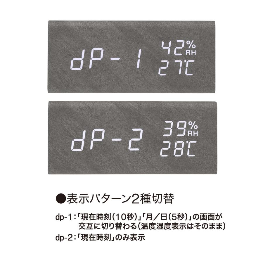 置くだけスマホ充電LED時計(ブラック 003HT) ニトリ