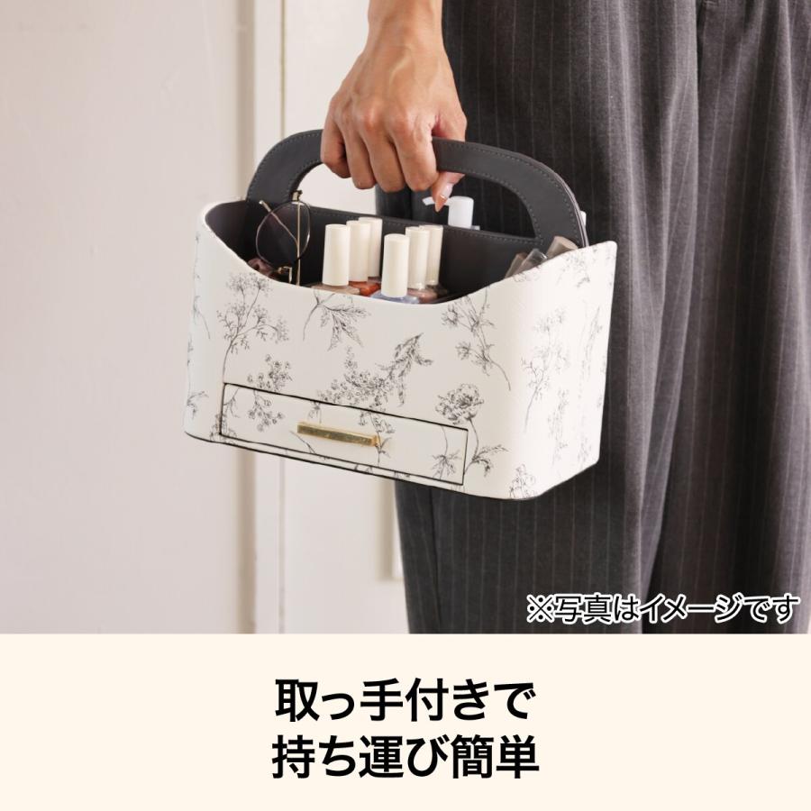 ニトリ（NITORI） キャリーボックスL 引き出し付き ラインアート柄