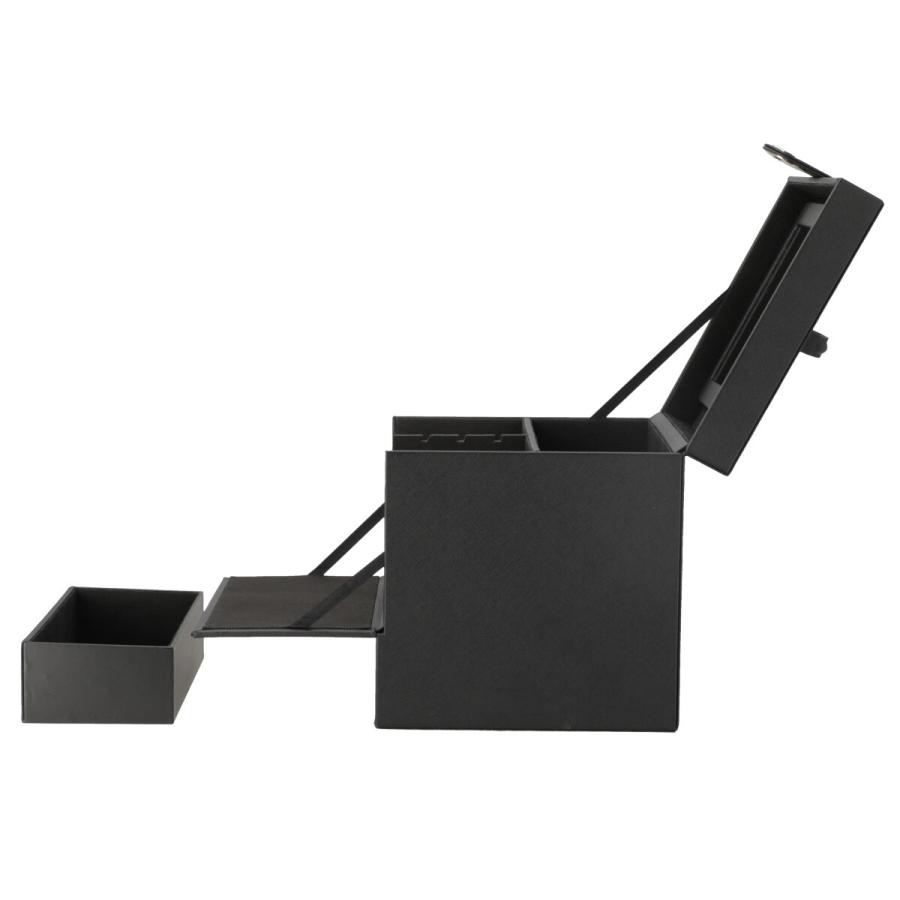 ニトリ（NITORI） スクエアコスメボックス(ブラック NH18) : ニトリ