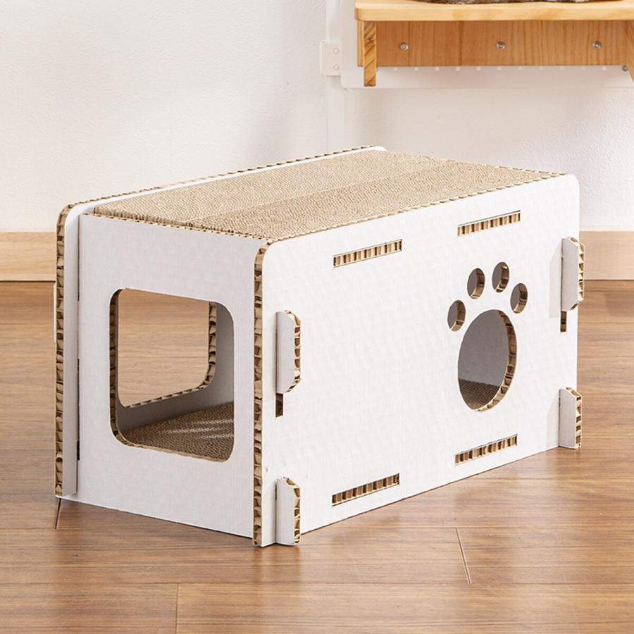 ニトリ（NITORI） 爪とぎハウス BOX (ホワイトウォッシュ) : ニトリ