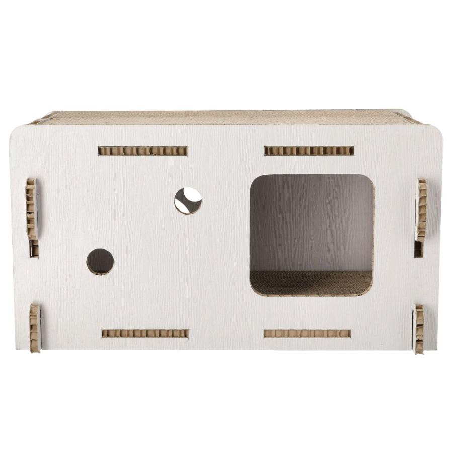 ニトリ（NITORI） 爪とぎハウス BOX (ホワイトウォッシュ) : ニトリ