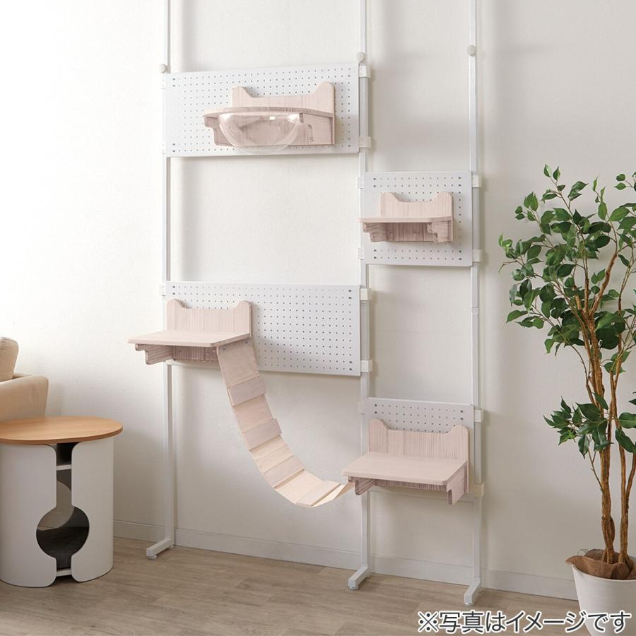 【美品】ニトリ 壁面キャットウォークセット ホワイト系 定価約4万円相当 ニトリ（NITORI） 壁面キャットウォーク 小 (ホワイトウォッシュ
