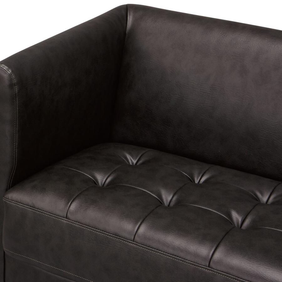 ニトリ 3人用合皮ソファ(KSH301 NP#6 DGY) : ニトリ Yahoo!店 - 通販