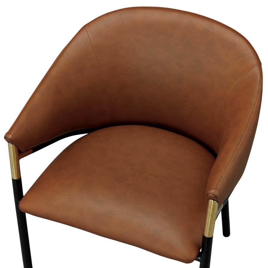 ニトリ（NITORI） スチール脚チェア(YB2350 NP#2 キャメル) : ニトリ