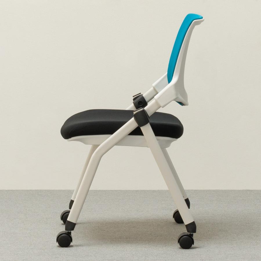 ニトリ（NITORI） ミーティングチェア(X-16W2 WH/BL) : ニトリ Yahoo!店 - 通販 - Yahoo!ショッピング