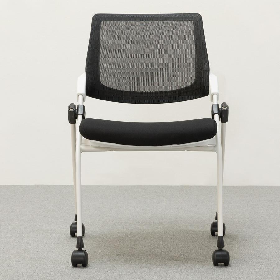 ニトリ（NITORI） ミーティングチェア(X-16W2 WH/BK) : ニトリ Yahoo