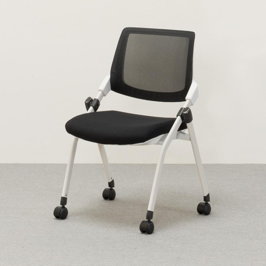 ニトリ ミーティングチェア(X-16W2 WH/BK) : ニトリ Yahoo!店 - 通販