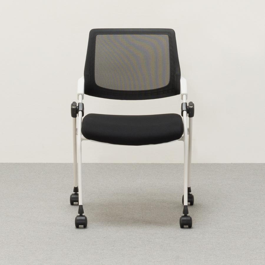 ニトリ（NITORI） ミーティングチェア(X-16W2 WH/BK) : ニトリ Yahoo
