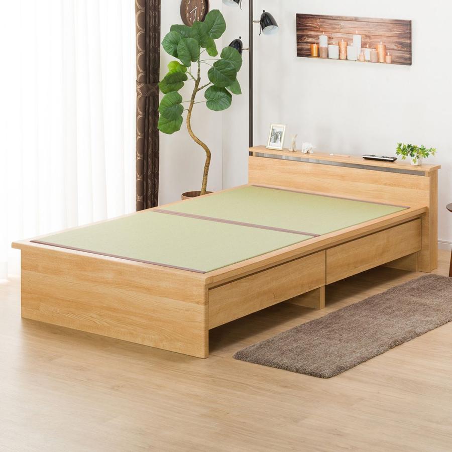 セミダブル畳ベッド シデン Jp C38 引出し付き Lbr ニトリ 配送員設置 5年保証 210 ニトリ Yahoo 店 通販 Yahoo ショッピング