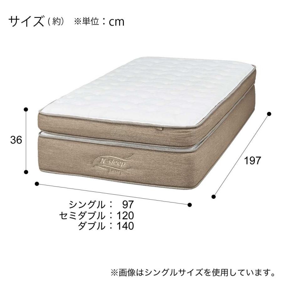 早い者勝ち訳あり！ ポケットコイル セミダブル マットレス(Nスリープ ラグジュアリーL3-02TR） ニトリ 【ZYX1910133872】(68540円)