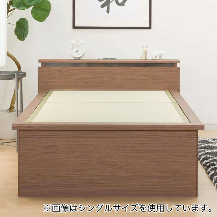ニトリ（NITORI） セミダブル畳ベッド(シデンDH C38 MBR) : ニトリ