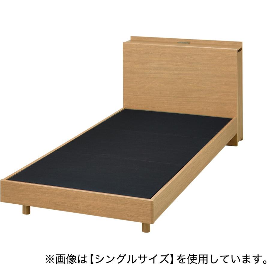 ニトリ　セミダブルベッドフレーム 引き出し収納付き【引き渡し限定】 ニトリ ベッド セミダブル棚・コンセント付きベッドフレーム(SD