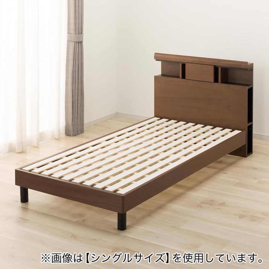●お値下げ中●【ニトリ】ベッドフレーム・セミダブル・ブラウン ニトリ（NITORI） すのこセミダブルベッドフレーム(MBR WP301