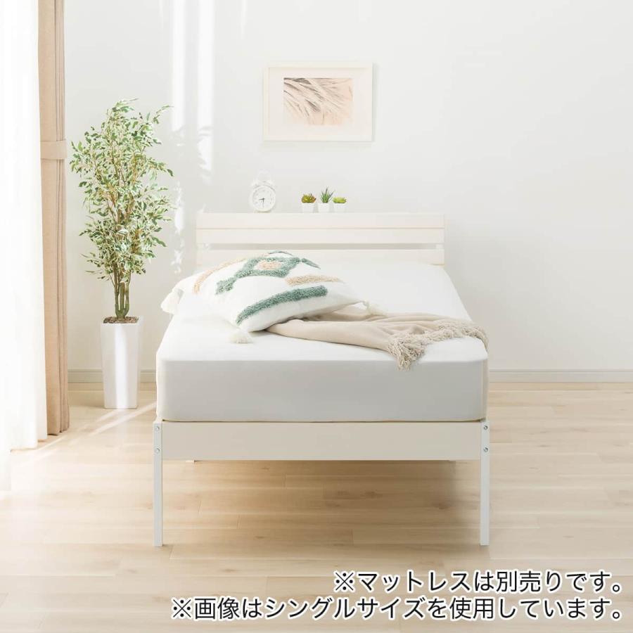 ニトリ（NITORI） すのこセミダブルベッドフレーム(XB101 WW/WW