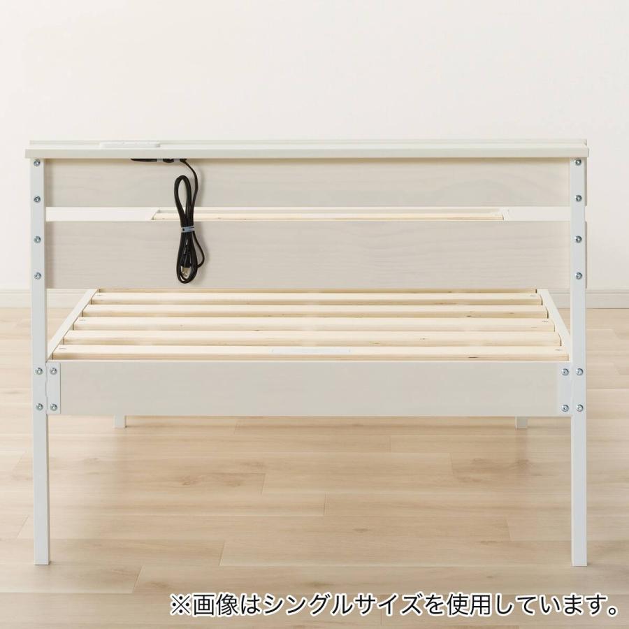 NITORIセミダブルベッドフレーム(マットレスなし) ニトリ（NITORI） すのこセミダブルベッドフレーム(BN-001 WW