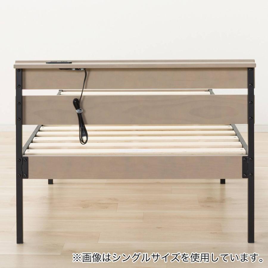 ニトリ　すのこベッドフレーム２点（シングル・セミダブル） セミダブル 脚付きヘッドレスすのこベッドフレーム (SRN NA) | ニトリ