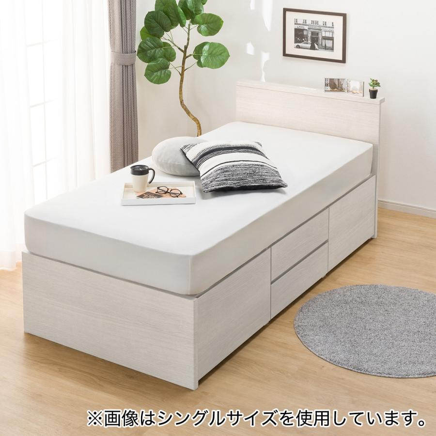 値下げ可 ニトリ セミダブル脚付きすのこベッドセット
