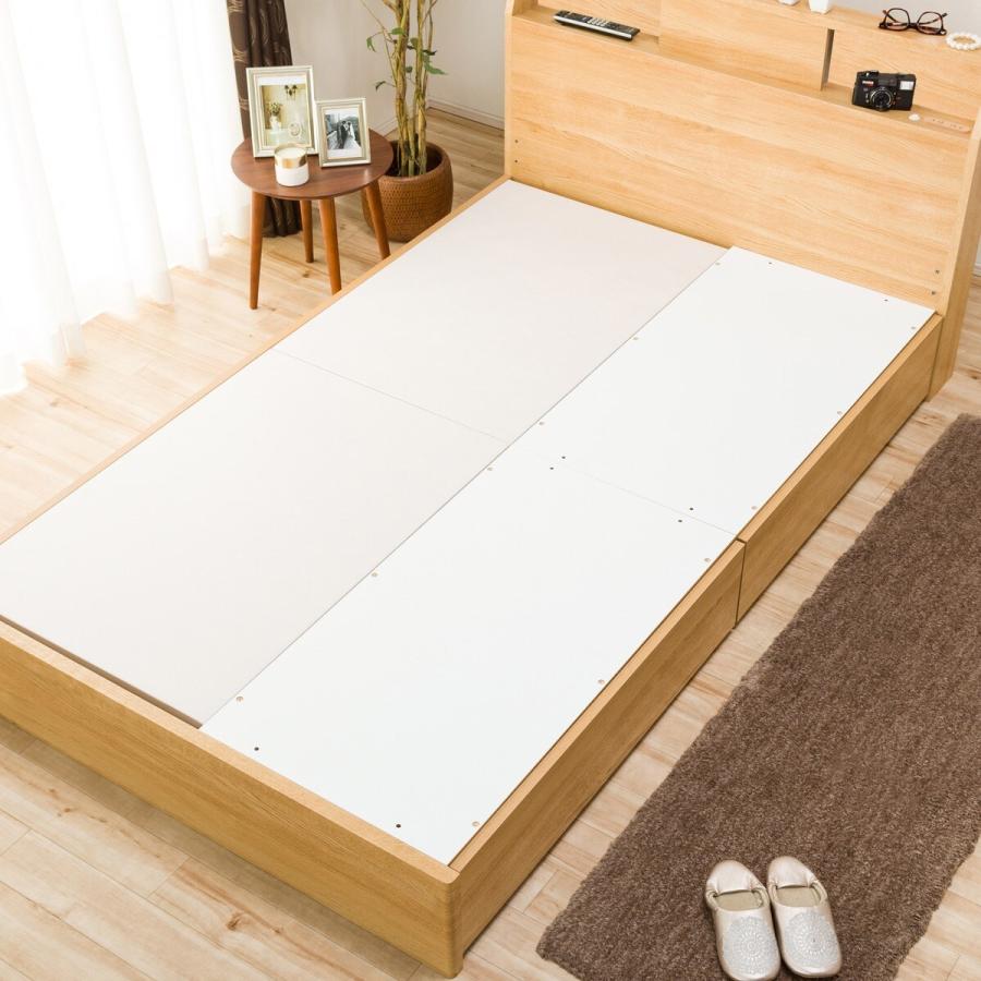 ニトリ シングルベッドフレーム(アザン3 浅型/MBR) ミドルブラウン