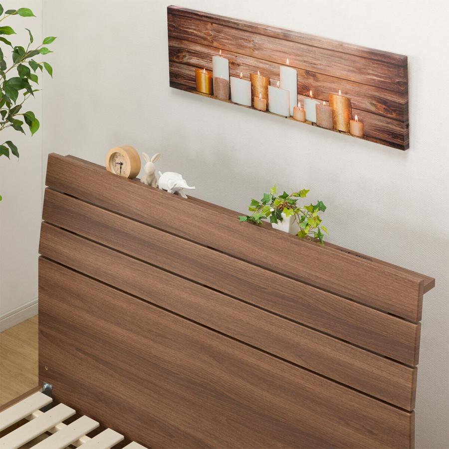 ニトリ（NITORI） ベッド セミダブルベッドフレーム(EB-001 MBR LEG