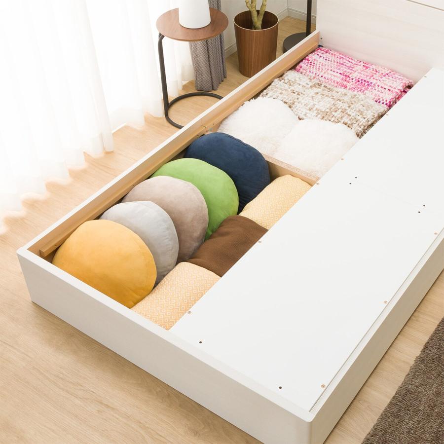 引取限定！「お、ねだん以上。ニトリ」セミダブルすのこベッド ニトリ セミダブルすのこベッドフレーム(EB-001 引出し収納付き