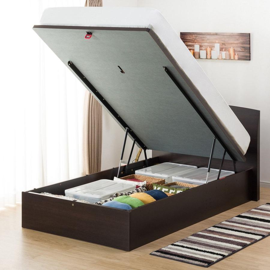 幅122cm セミダブルベッドフレーム Opグランf 235 タテ セミダブル ベッド ベッドフレーム 収納付きベッド 縦跳ね上げ式 ロータイプ ニトリ 配送員設置 5年保証 毎回完売 Www Duskline In