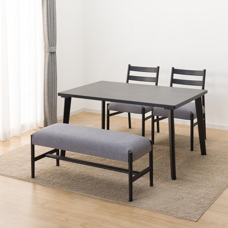 ニトリ ダイニングテーブル4点セット(NコレクションT-12 135 BK ニトリ ダイニングテーブル4点セット(NコレクションT-12 135 BK