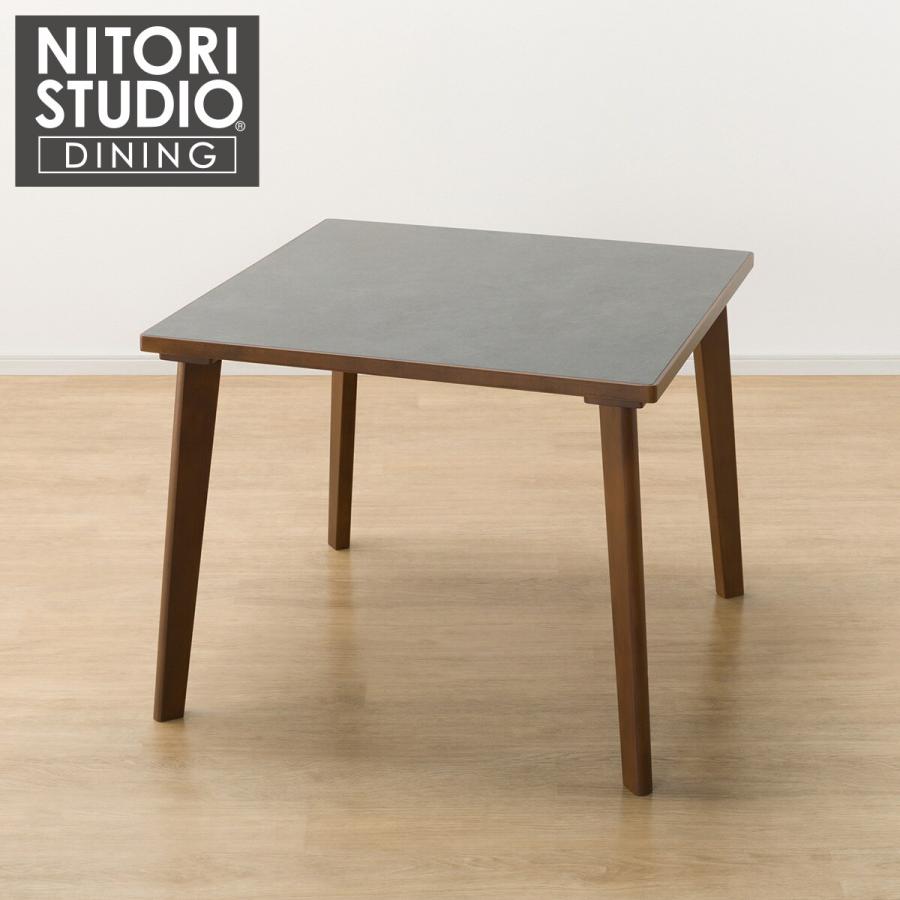 【極美品】ニトリダイニングテーブルセット　セラミック　Nコレクション ニトリ セラミックトップテーブル(Nコレクション T-11U150 BK/GY