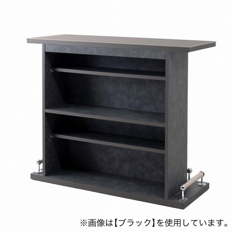 ニトリ セラミック天板モダンバーカウンターL字型 (幅99＋幅