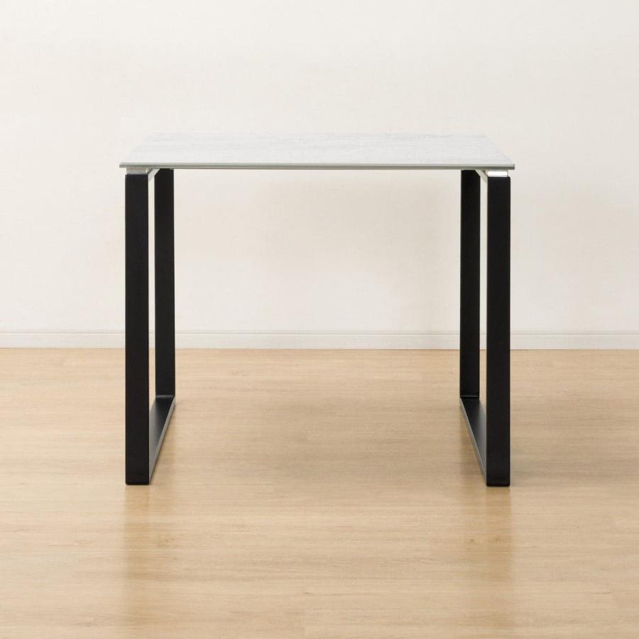 ニトリ（NITORI） セラミックダイニングテーブル(セーラル90/90 WH/BK