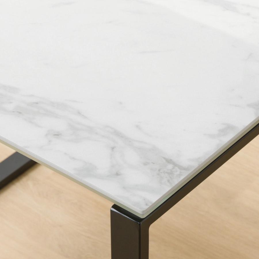 ニトリ セラミックダイニングテーブル(セーラル90/90 WH/BK