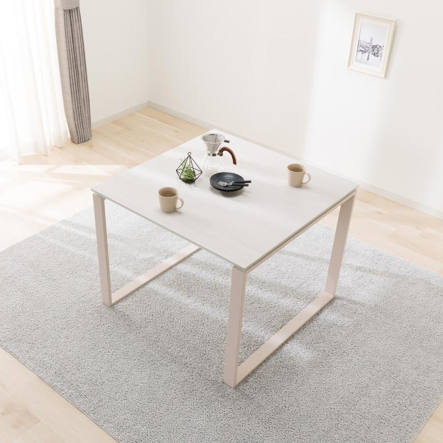 ニトリ（NITORI） セラミックダイニングテーブル(セーラル90/90