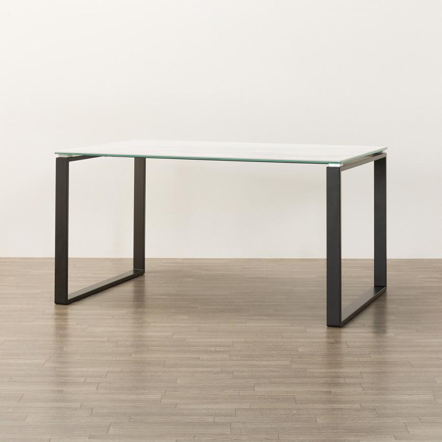 ニトリ（NITORI） セラミックダイニングテーブル(セーラル135/90 WH/BK