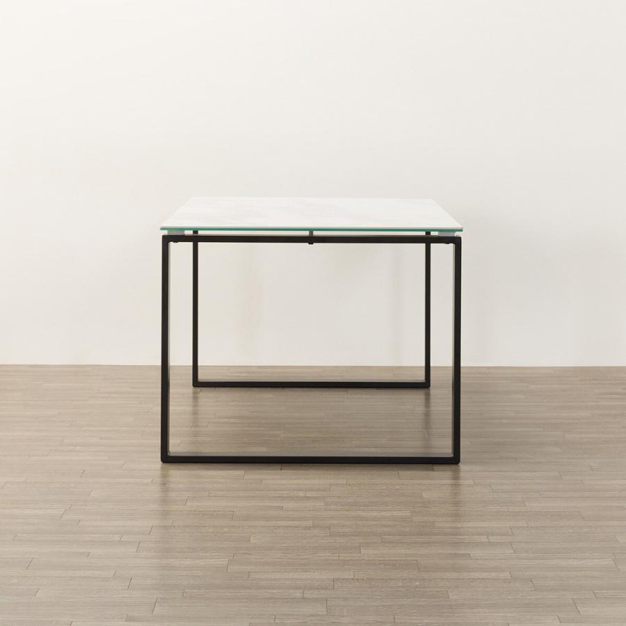 ニトリ（NITORI） セラミックダイニングテーブル(セーラル135/90 WH/BK