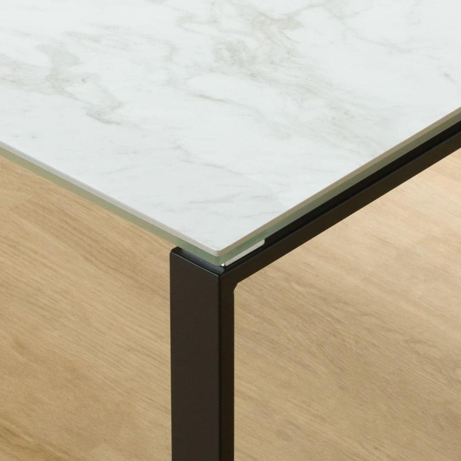 ニトリ（NITORI） セラミックダイニングテーブル(セーラル150/90 WH/BK