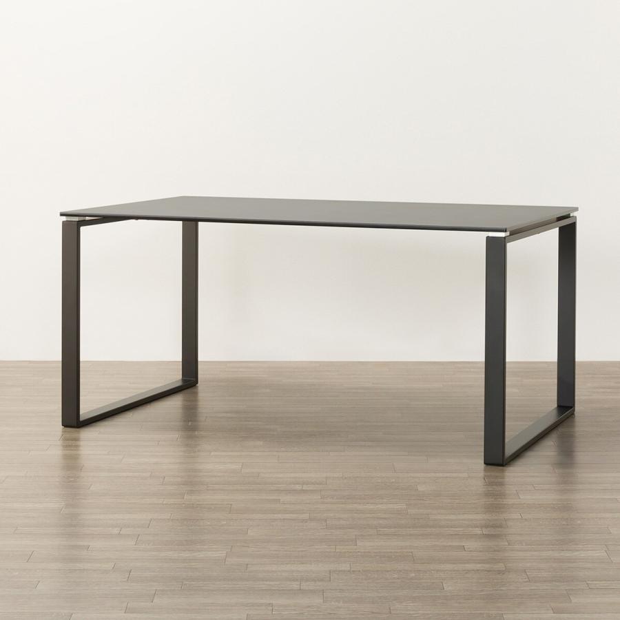 ニトリ（NITORI） セラミックダイニングテーブル(セーラル150/90 GY/BK