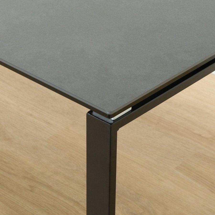 ニトリ（NITORI） セラミックダイニングテーブル(セーラル150/90 GY/BK