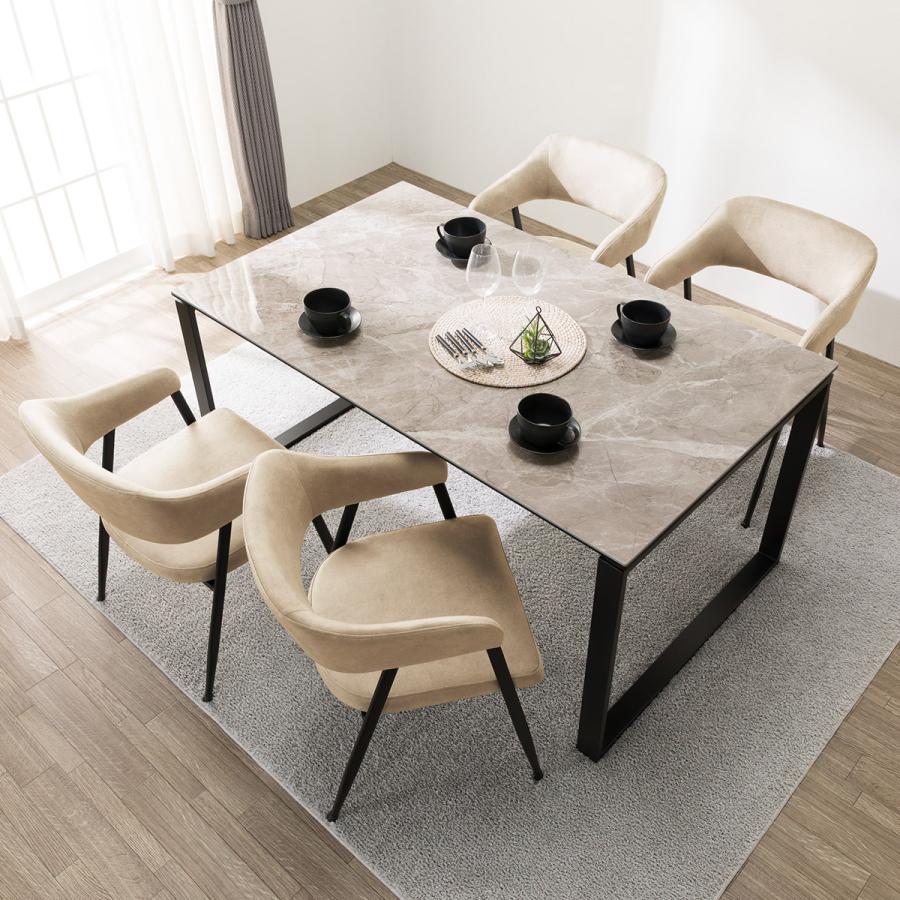 ニトリ（NITORI） ダイニングテーブル5点セット(DTセーラル150 BE