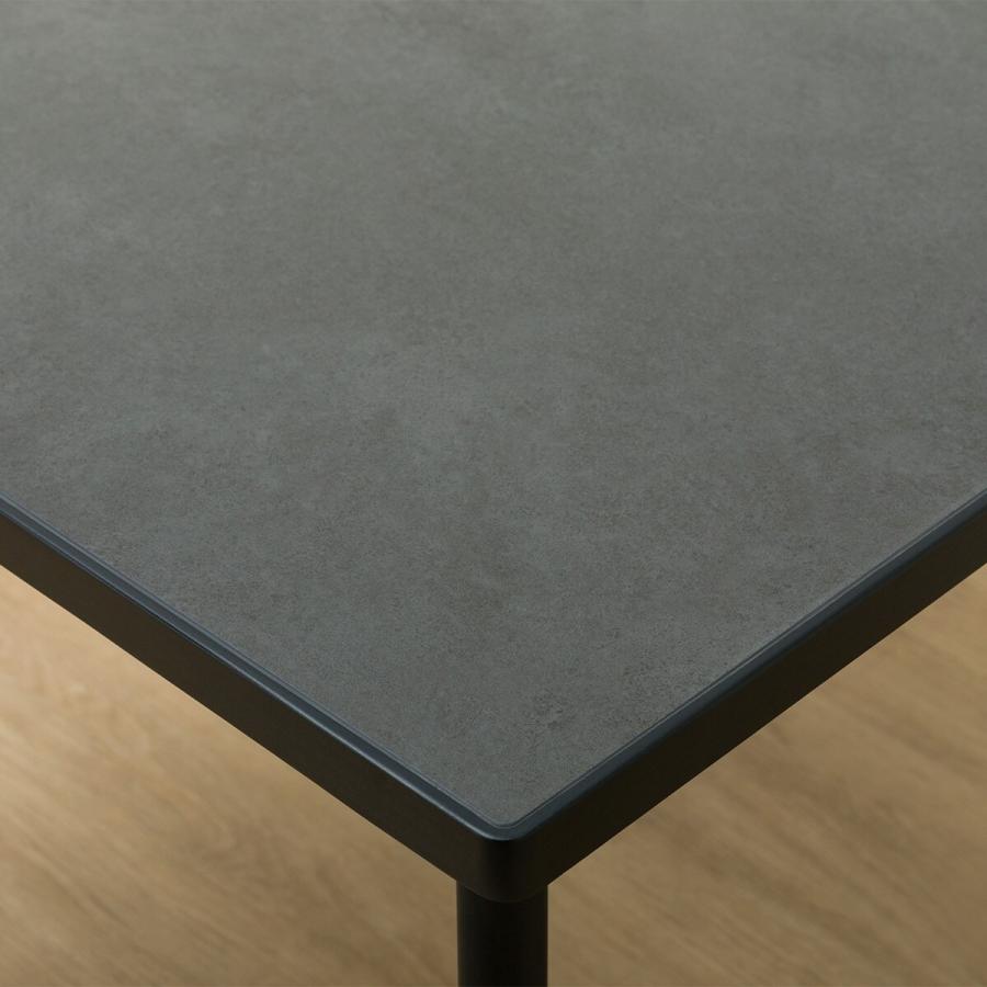 ニトリ セラミックトップテーブル(NコレクションT-12 90A BK/GY