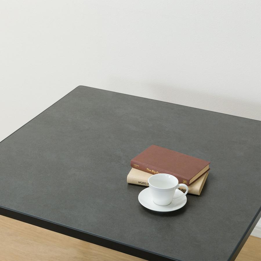 ニトリ セラミックトップテーブル(NコレクションT-12 90A BK/GY