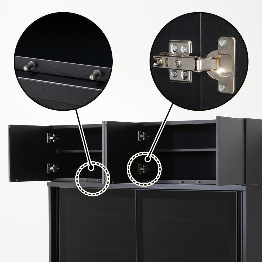 ニトリ（NITORI） 幅141cm キッチンボード（上置き付き リガーレ140KB