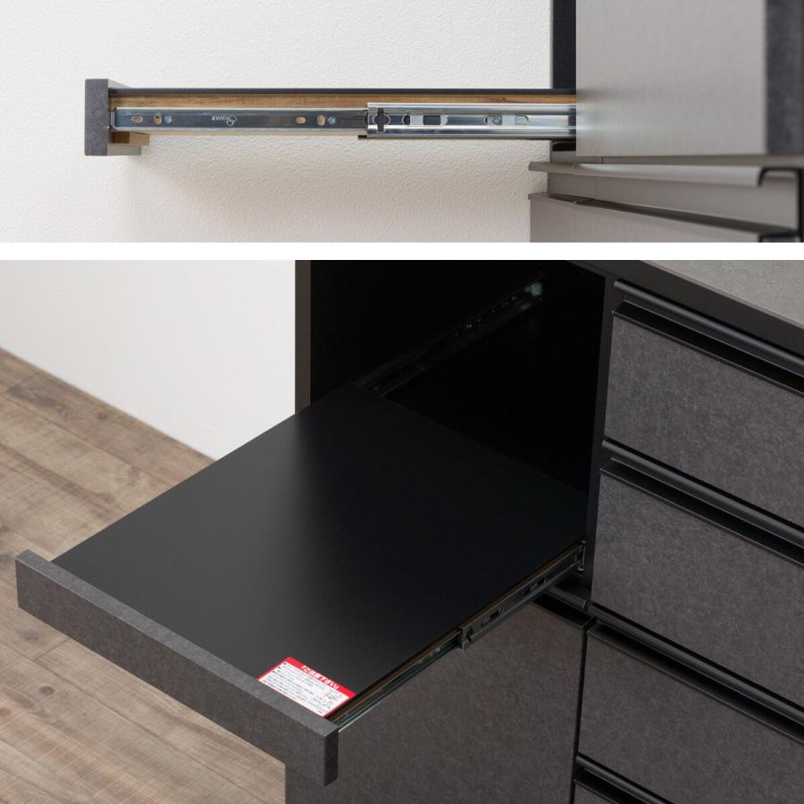 ニトリ キッチンカウンター（ダストワゴン付き セラミック天板