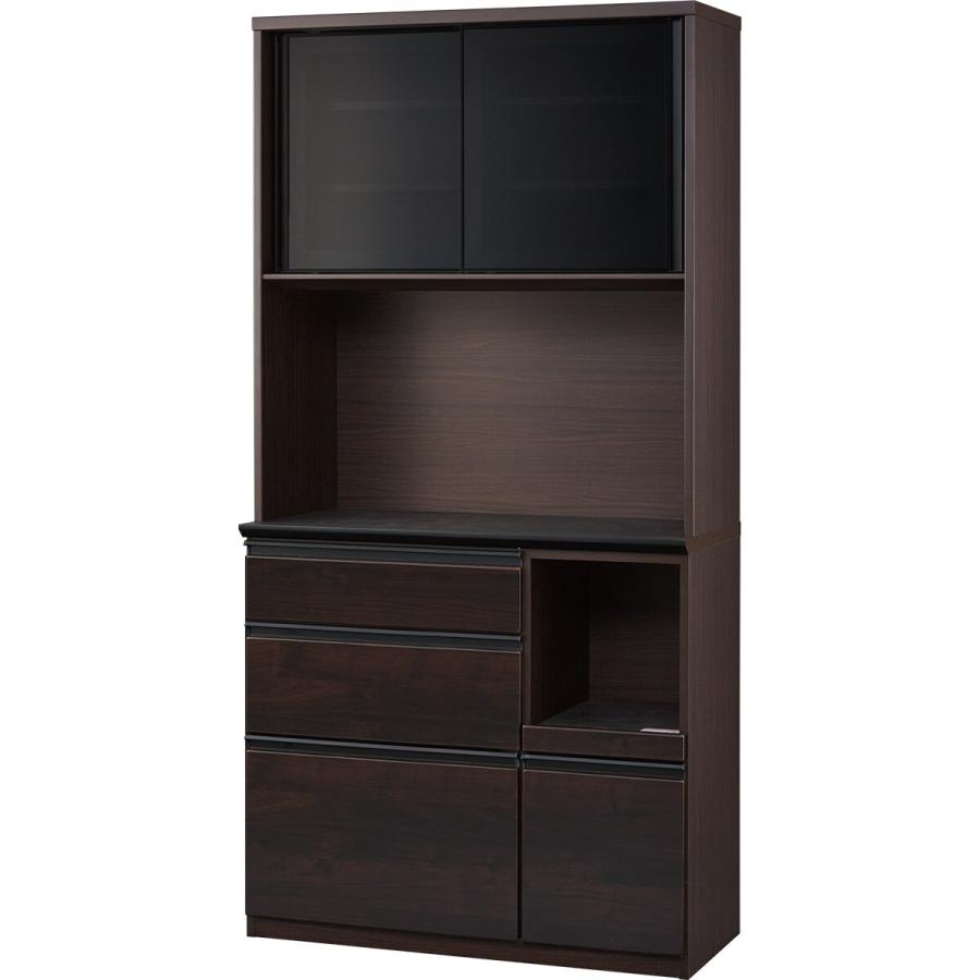 ニトリNITORI キッチンボード 100KB DBR ブラウン食器棚