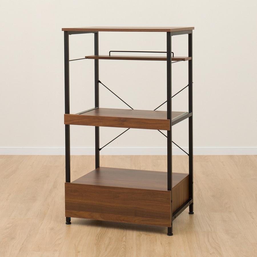 ニトリ（NITORI） レンジラック(OT002 MBR/BK) : ニトリ Yahoo!店