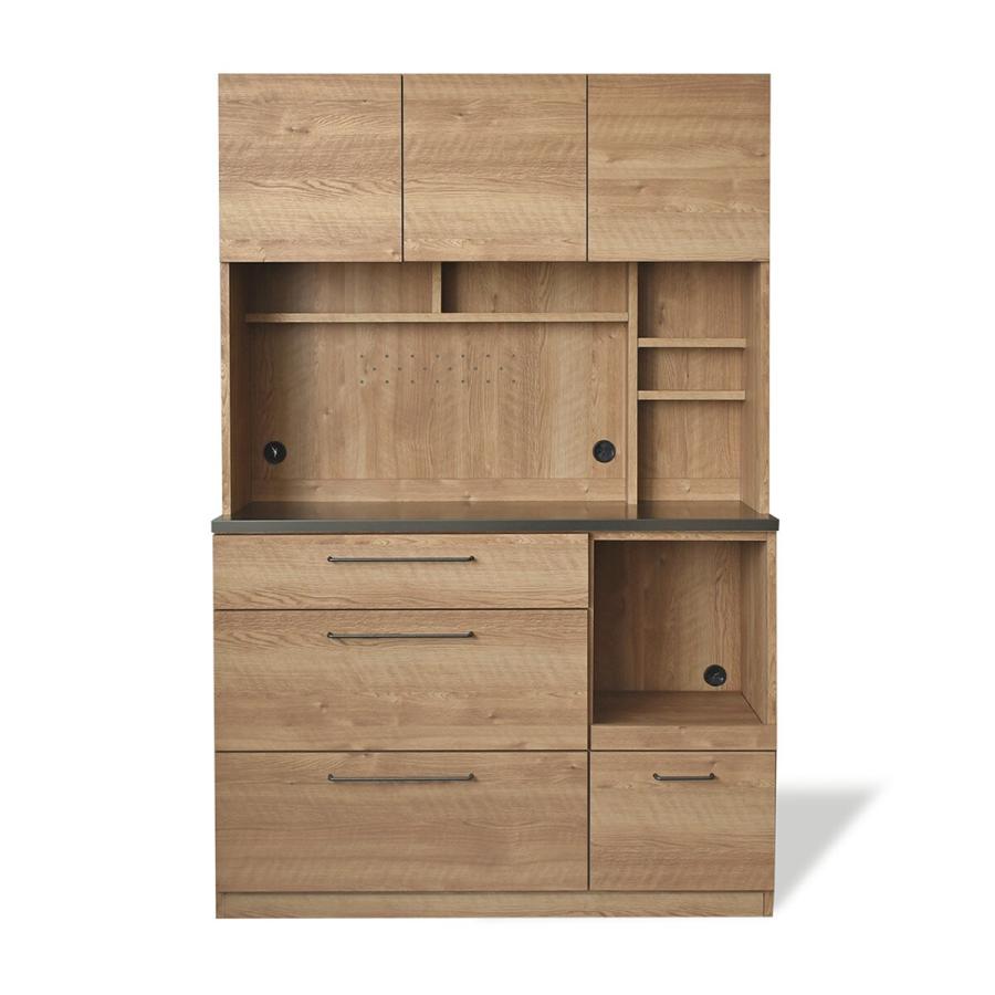 ニトリ 特殊鋼板天板 ヴィンテージ風キッチンボード (幅120cm NA