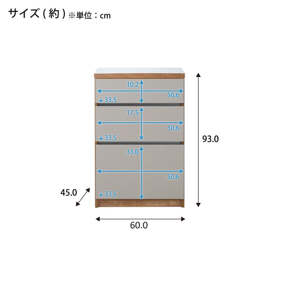 ニトリ キッチン収納カウンター (幅60cm 引き出し GY) キッチン ニトリ キッチン収納カウンター (幅60cm 引き出し GY) キッチン