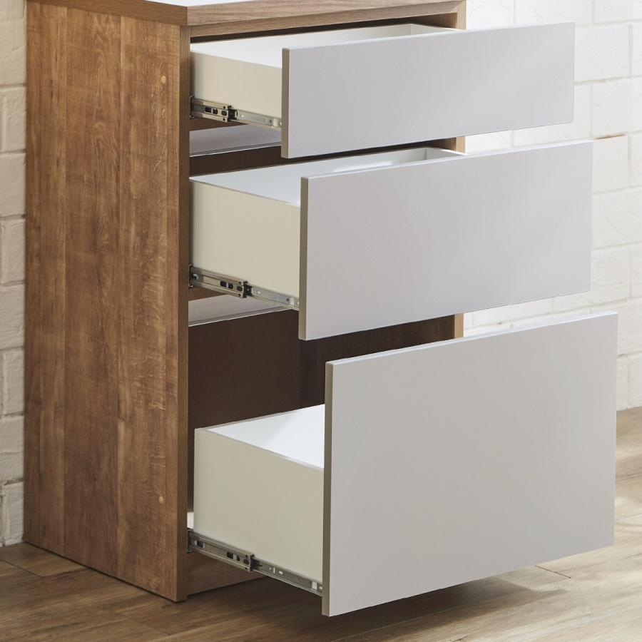 ニトリ（NITORI） キッチン収納カウンター (幅60cm 引き出し GY