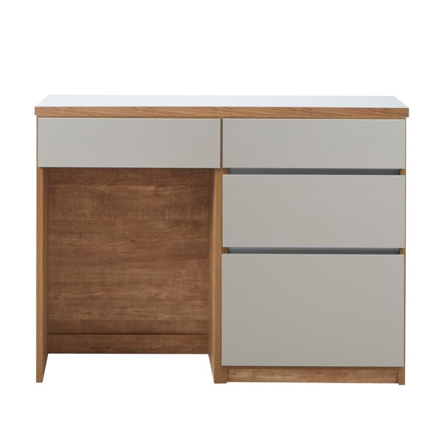 キッチン収納カウンター (幅120cm 引き出し+ダスト GY) キッチンカウンター レンジ台 キャビネット ニトリ 限定価格：1/5迄 | ニトリ | 03