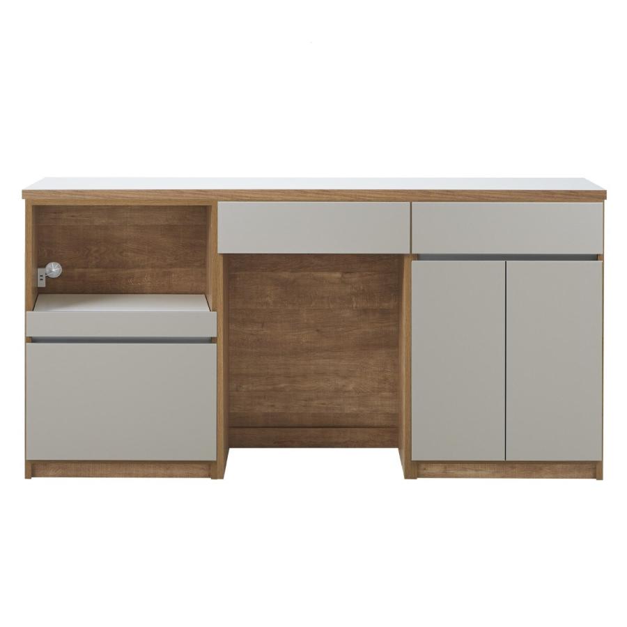 ニトリ（NITORI） キッチン収納カウンター (幅180cm オープン+開き扉+