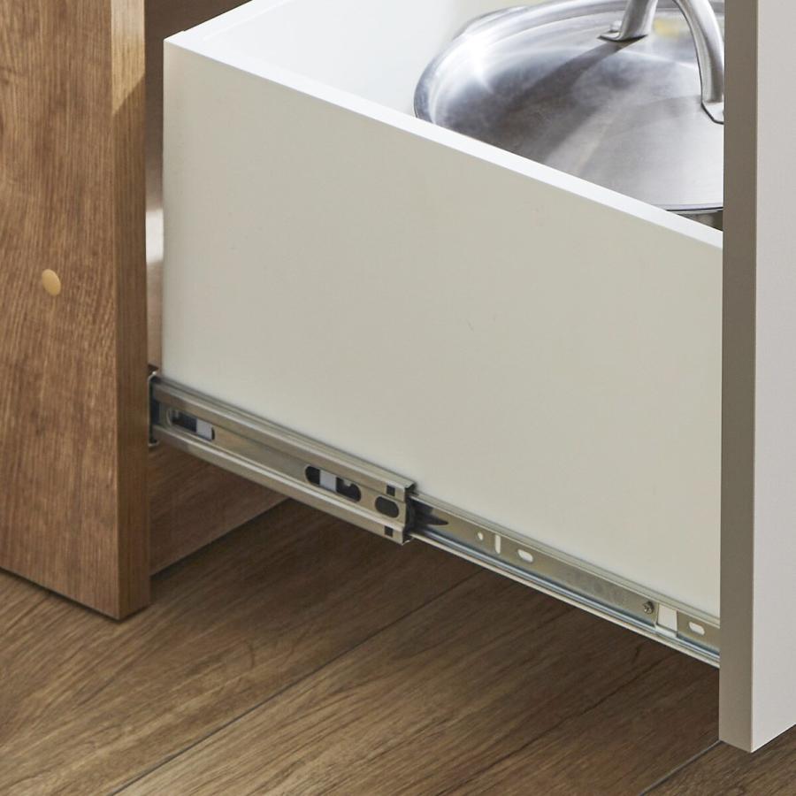 ニトリ（NITORI） キッチン収納カウンター (幅180cm オープン+開き扉+