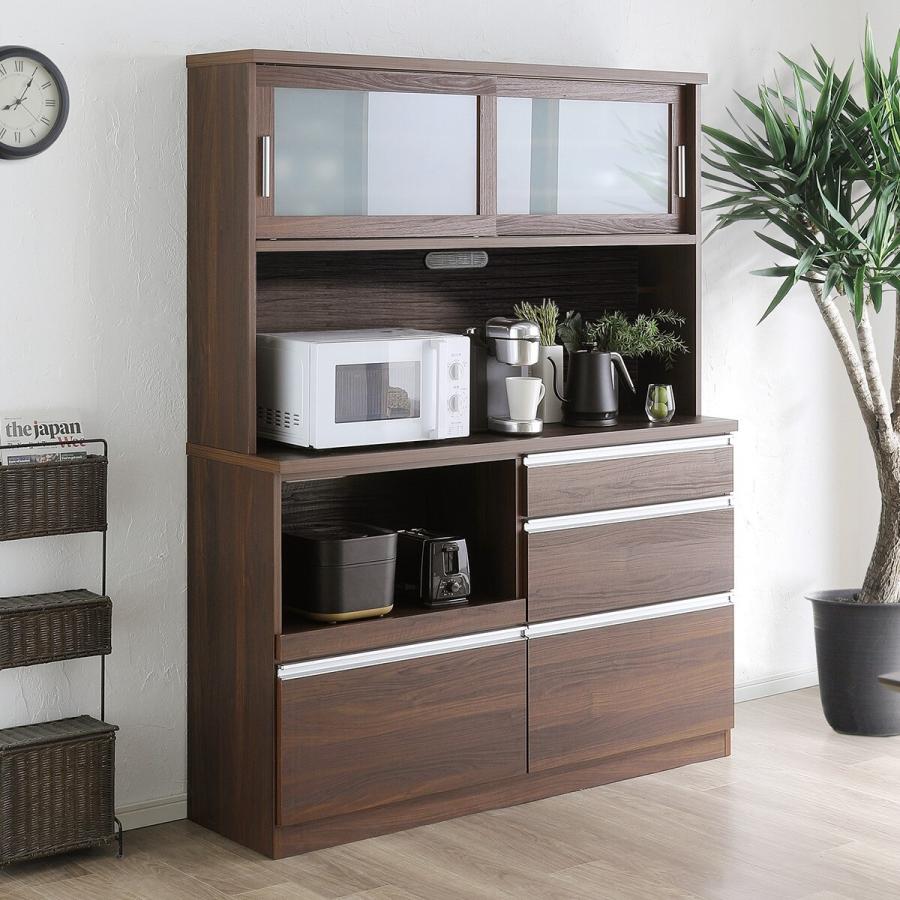 ニトリ（NITORI） 半透明ガラスのキッチンボード (幅140cm BR